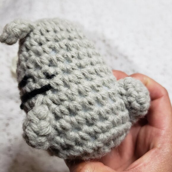 New Handmade Amigurumi Crochet Small Ugly Totoro Stuffed Animal Toy Funny 2 - Picture 5 of 5